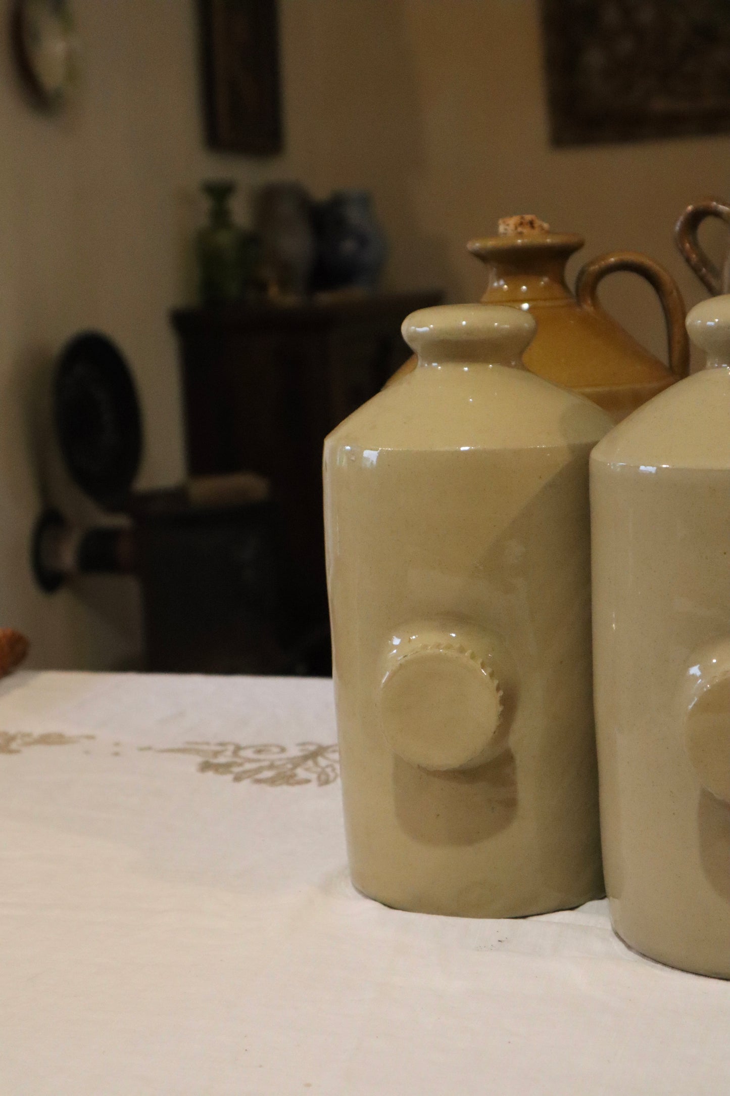 Vase din lut victoriene/georgiene, sec XIX