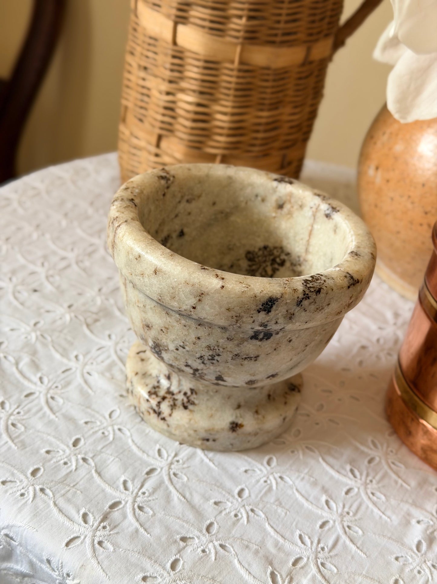 Mojar vintage din marmură naturală