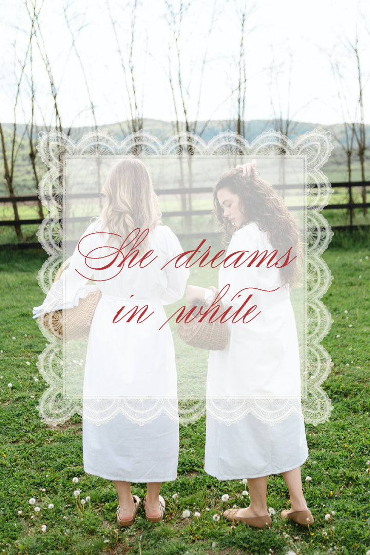 'She dreams in white' Collection