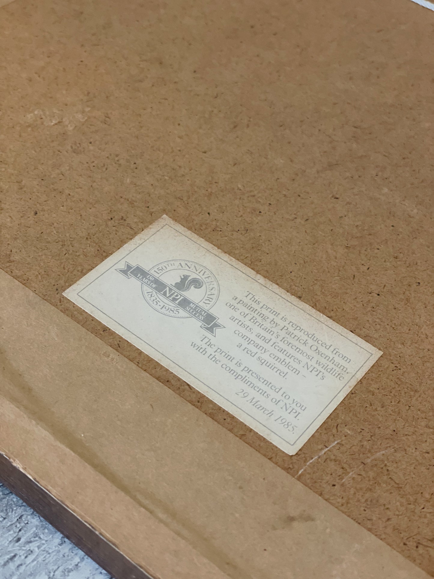 Tablou print ramă de lemn, reproducere pictură Patrick Oxenham