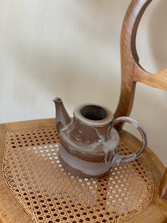 Ceainic vintage din ceramică glazurată