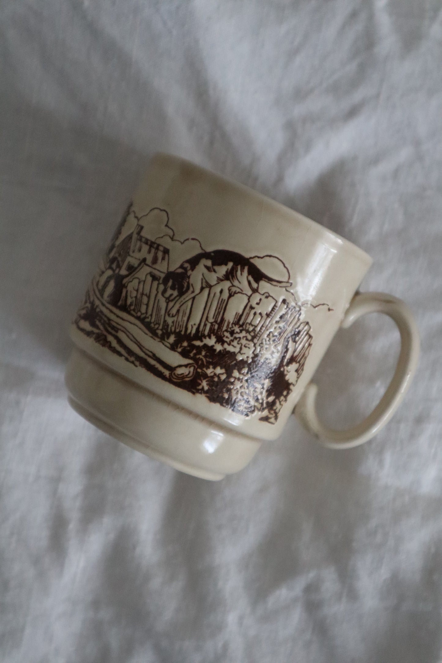 7 căni din ceramică vintage countryside made in England