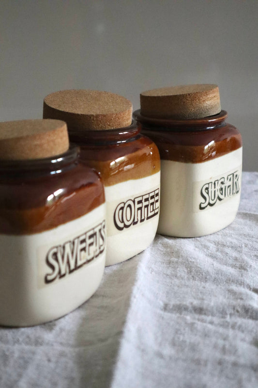 3 Recipiente vintage din ceramică-1960