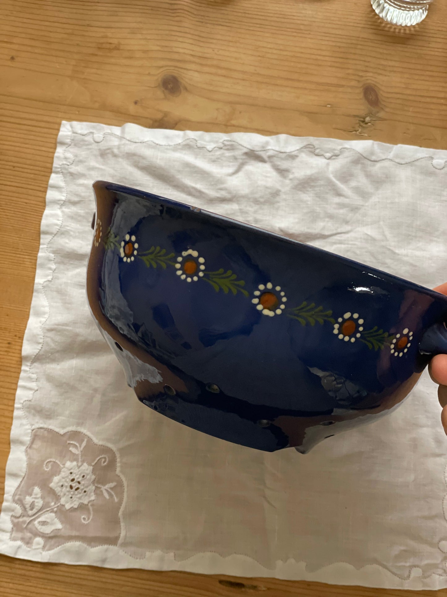 Strecurătoare vintage din ceramică