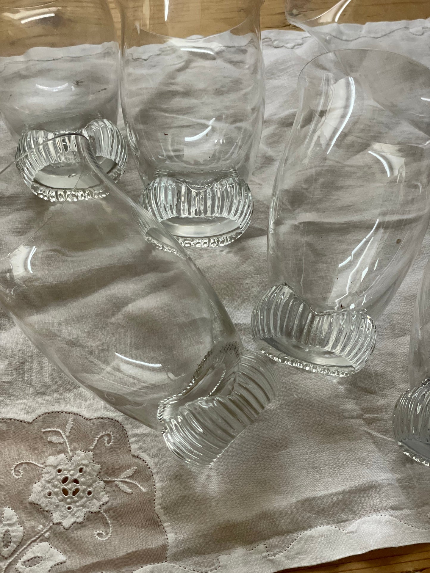 Set 5 pahare cristal mid century