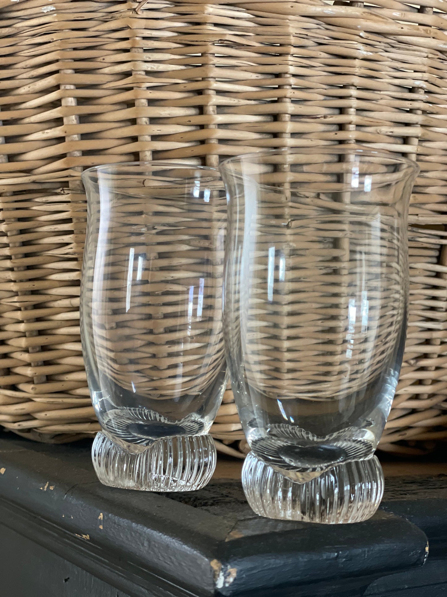 Set 5 pahare cristal mid century