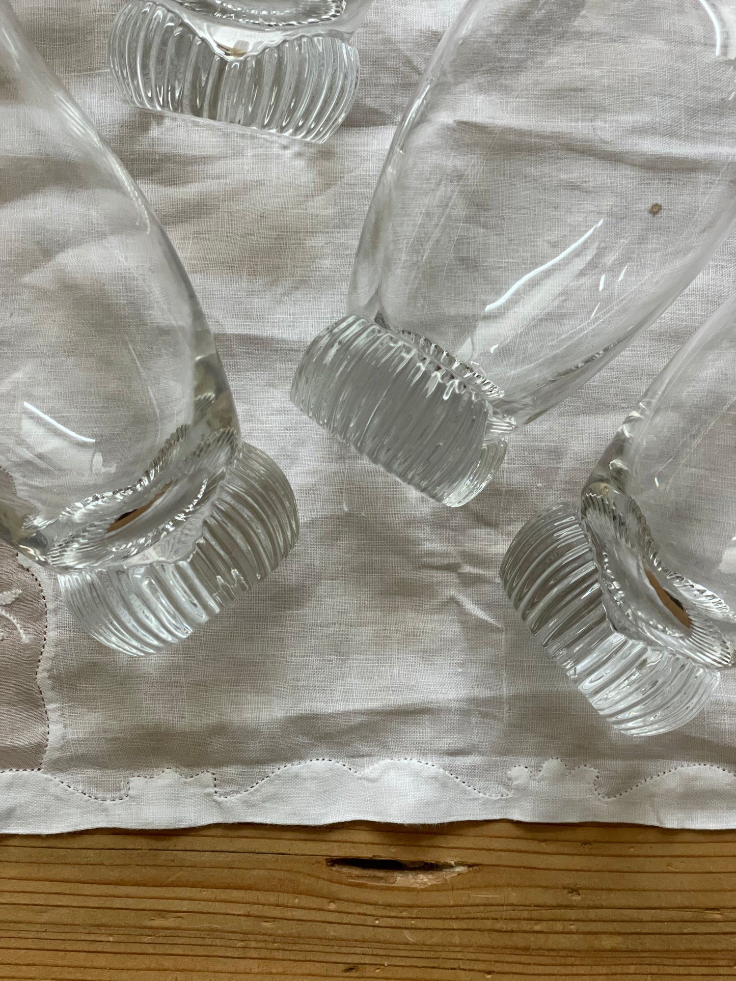 Set 5 pahare cristal mid century