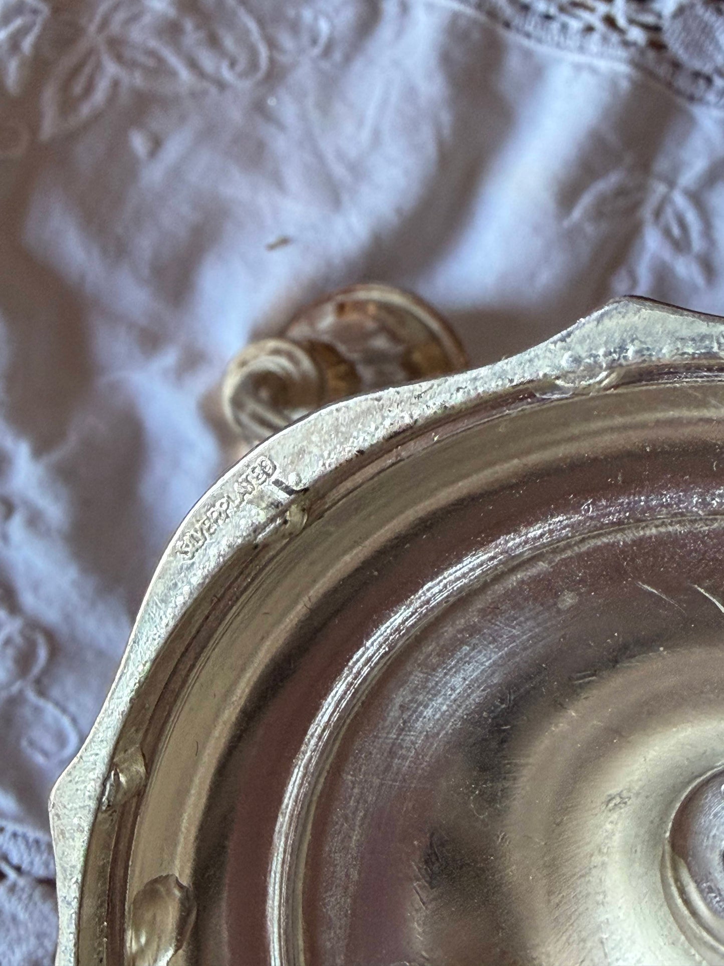 Sfeșnic elegant cu 5 brațe placat cu argint