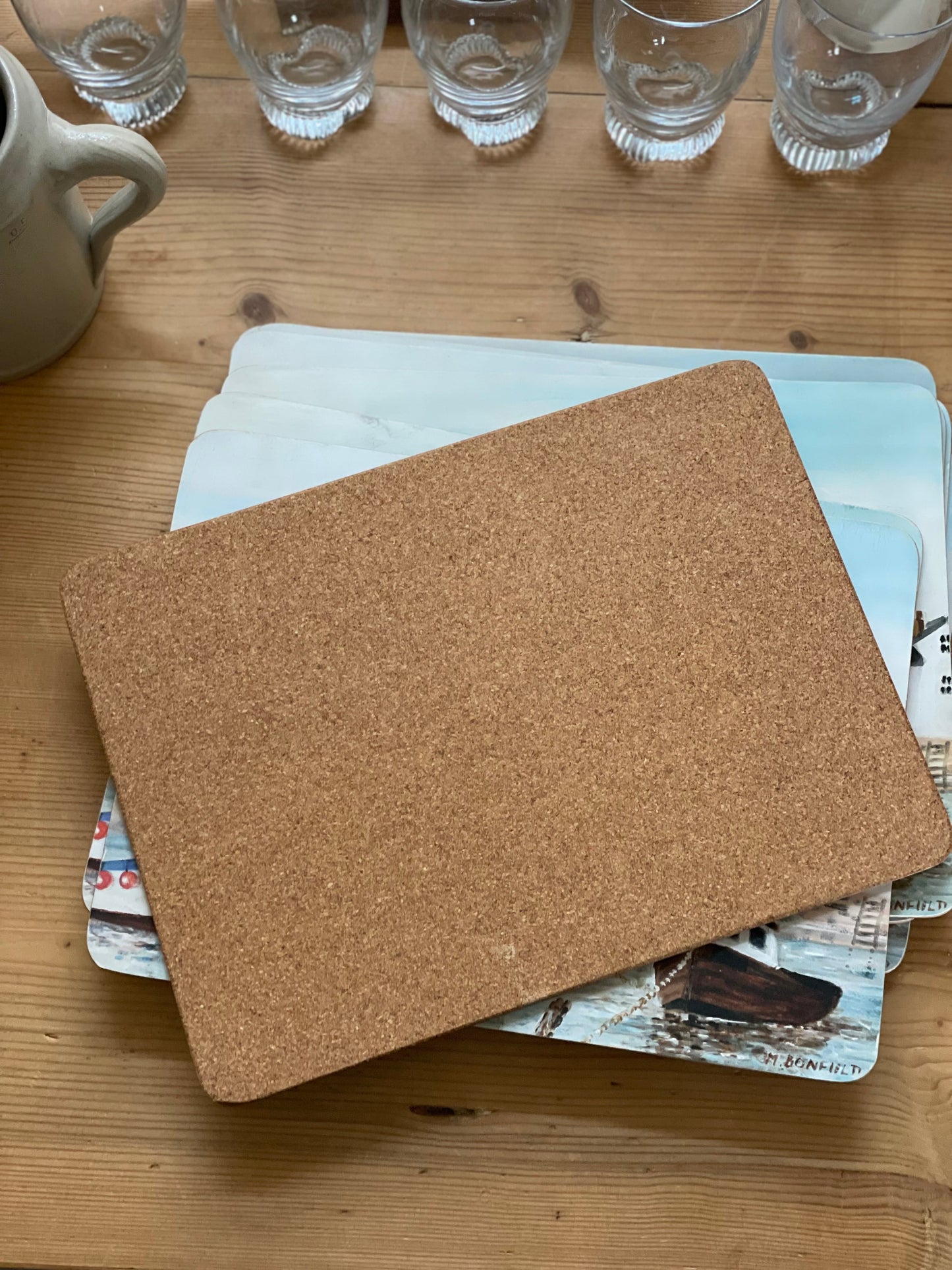 Suporturi farfurii peisaj nautic