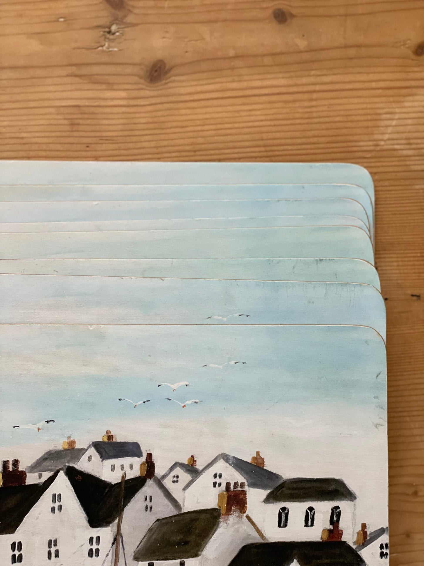 Suporturi farfurii peisaj nautic