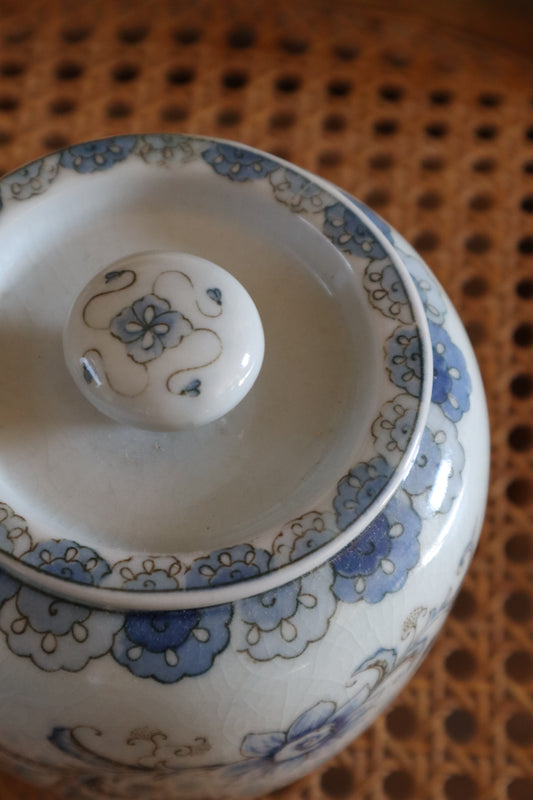 Borcan japonez vintage porțelan Andrea by Sadek