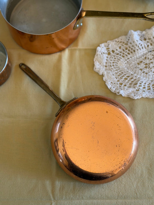 Tigaie medie din cupru și alamǎ, 1970s