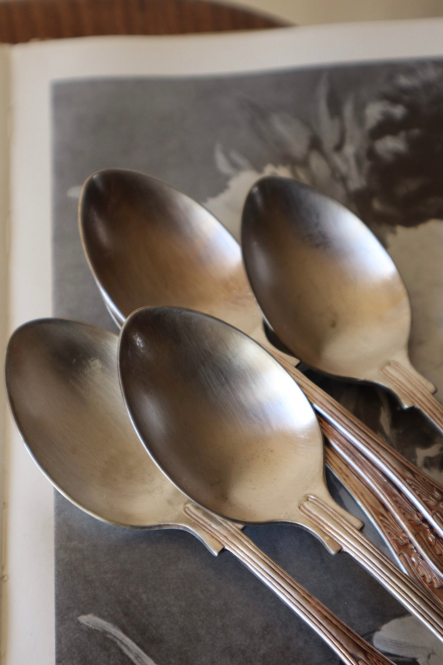 Set 6 linguri argintate model "Kings" de Newbridge Silverware