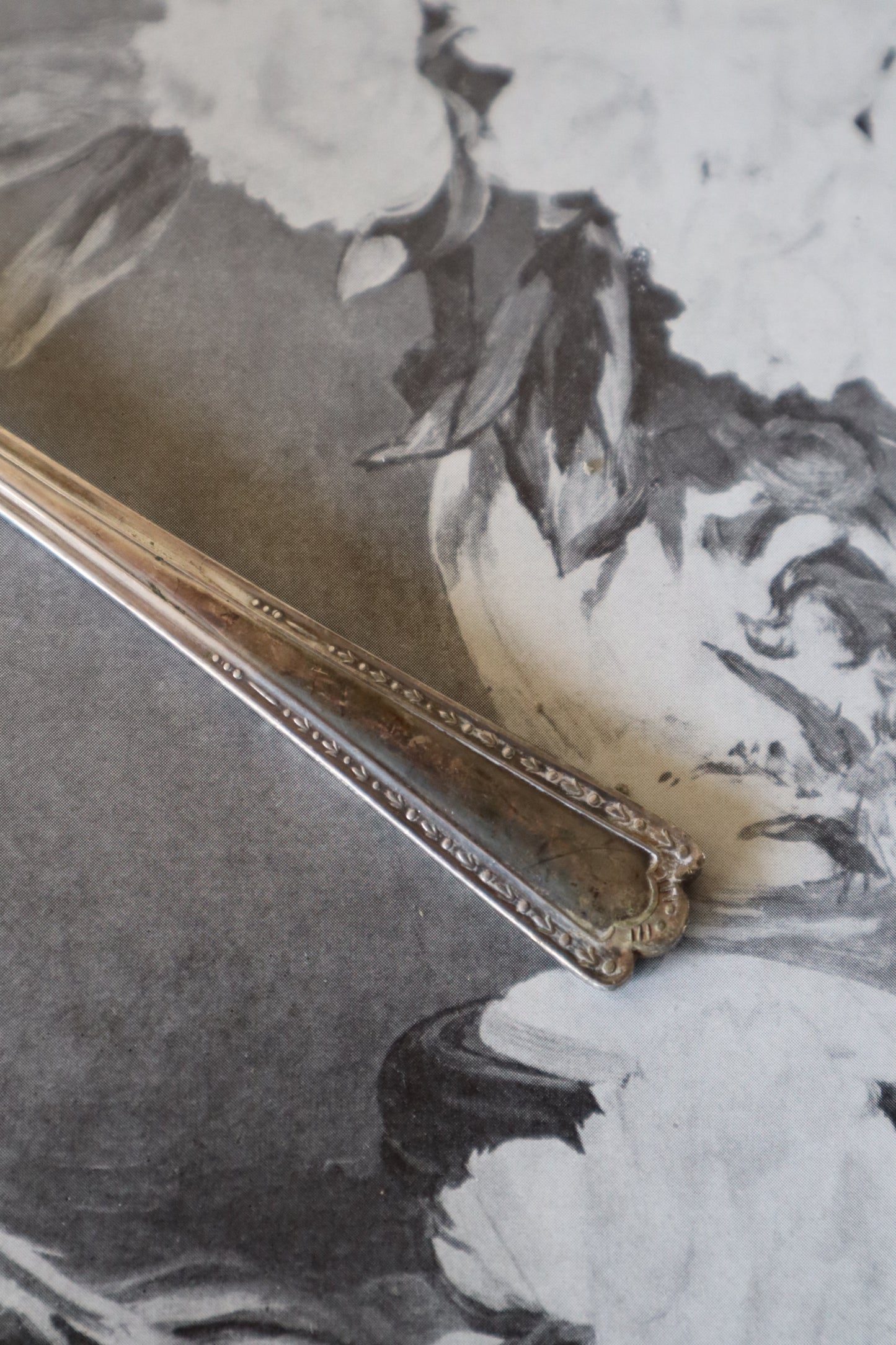 Lingură argintată mare pentru servire Sheffield