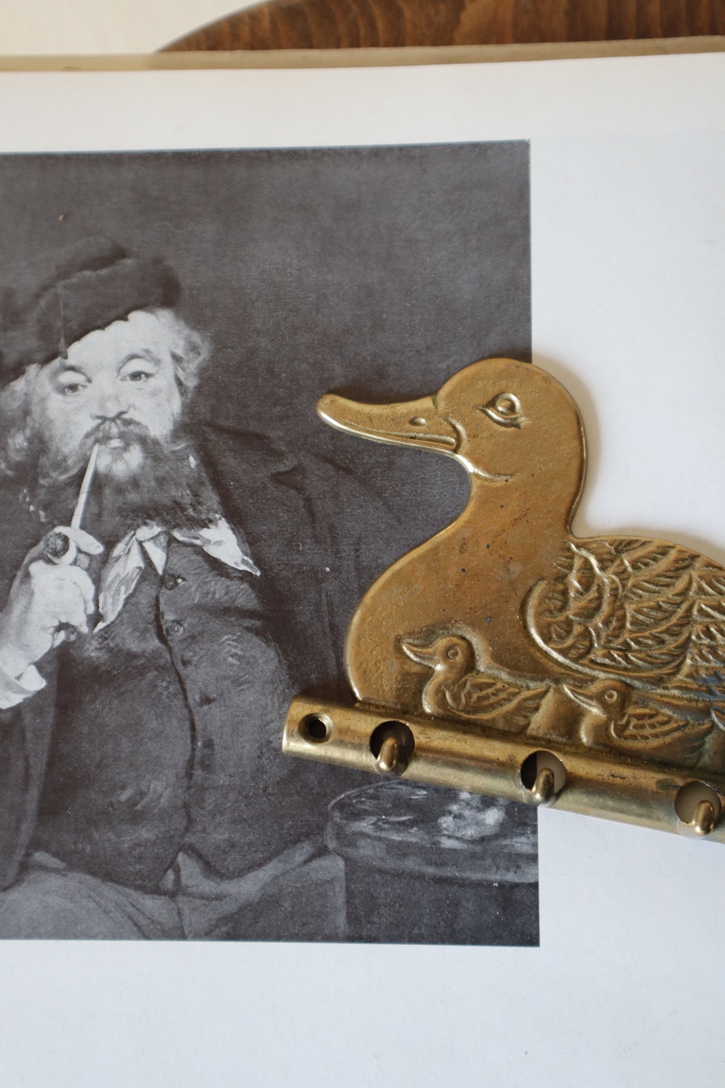 Cuier din alamă formă rațușcă