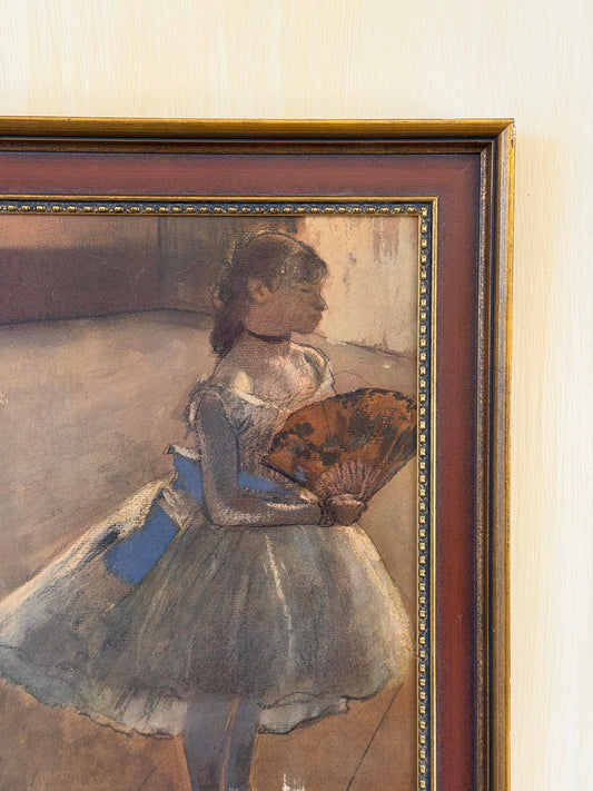 Print înrǎmat vechi "Dansatoarea cu evantai"