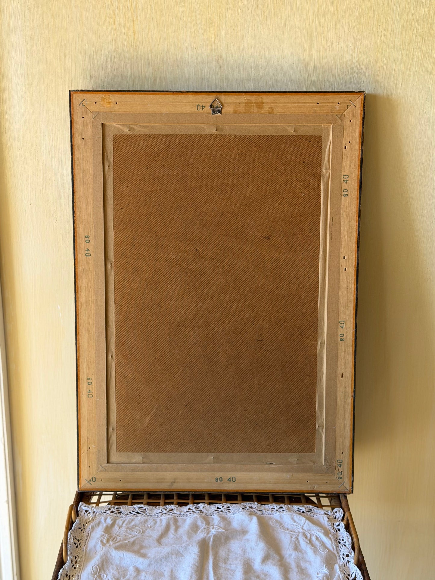 Print înrǎmat vechi "Dansatoarea cu evantai"