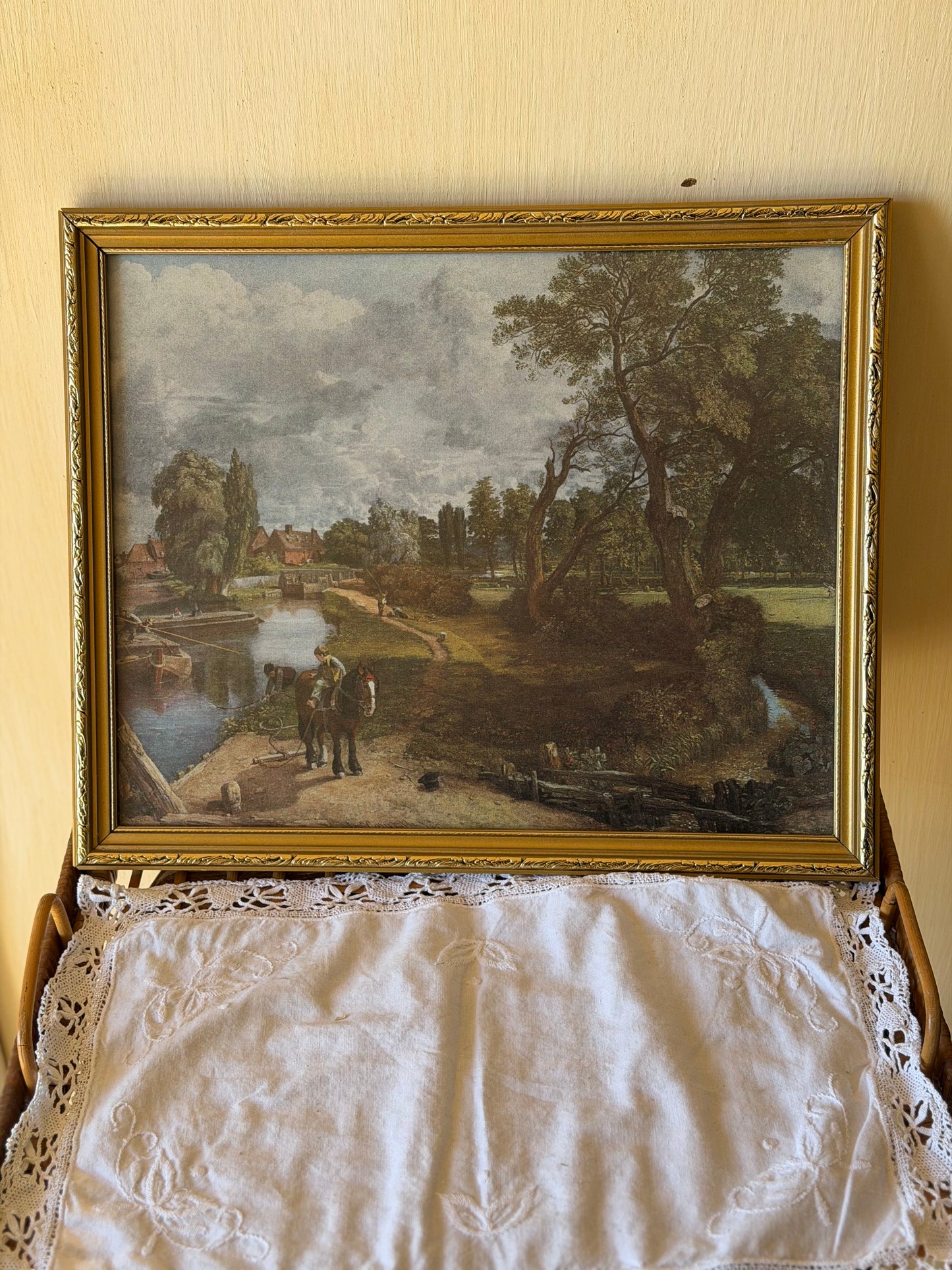 Print înrămat pictura de John Constable "The Hay Wain"