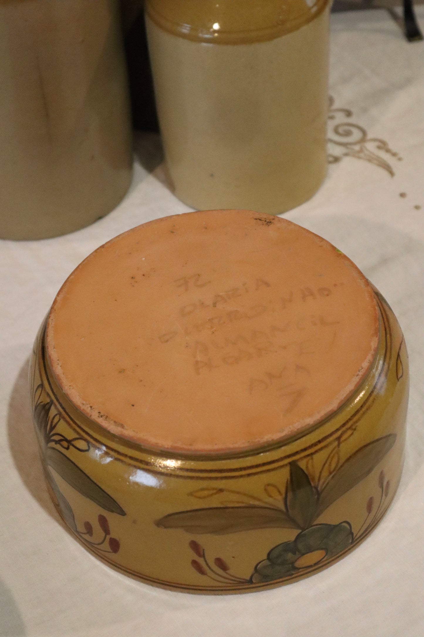 Vas din ceramică portugheză, lucrat manual