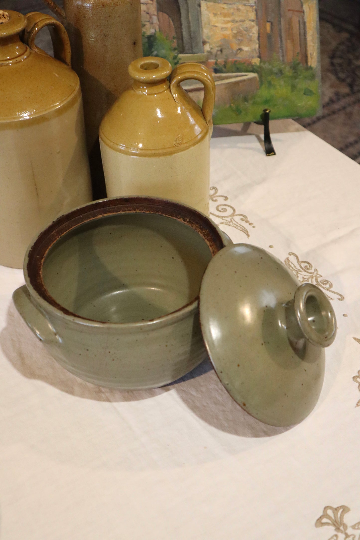 Vas de copt din ceramică japoneză