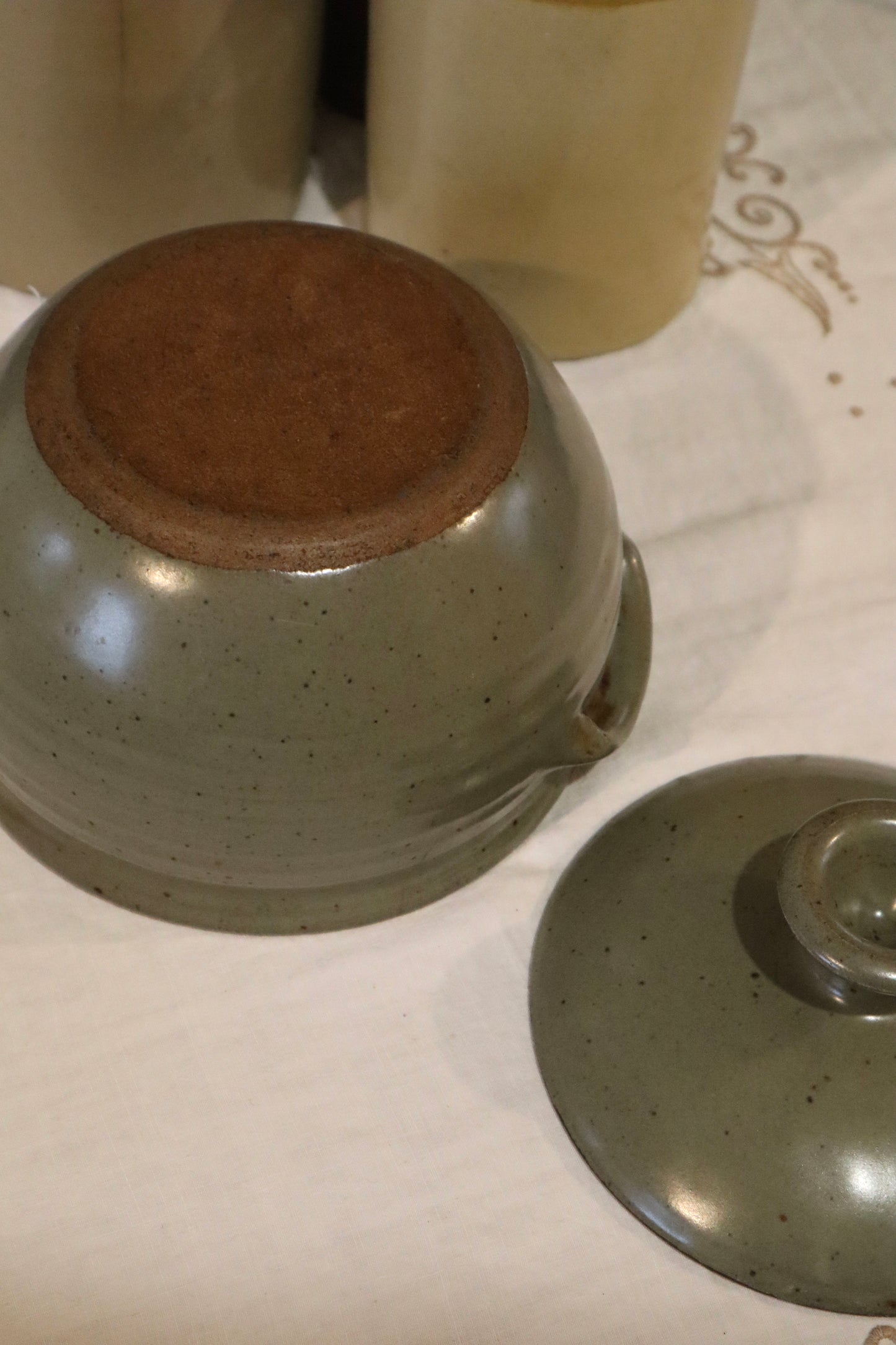 Vas de copt din ceramică japoneză