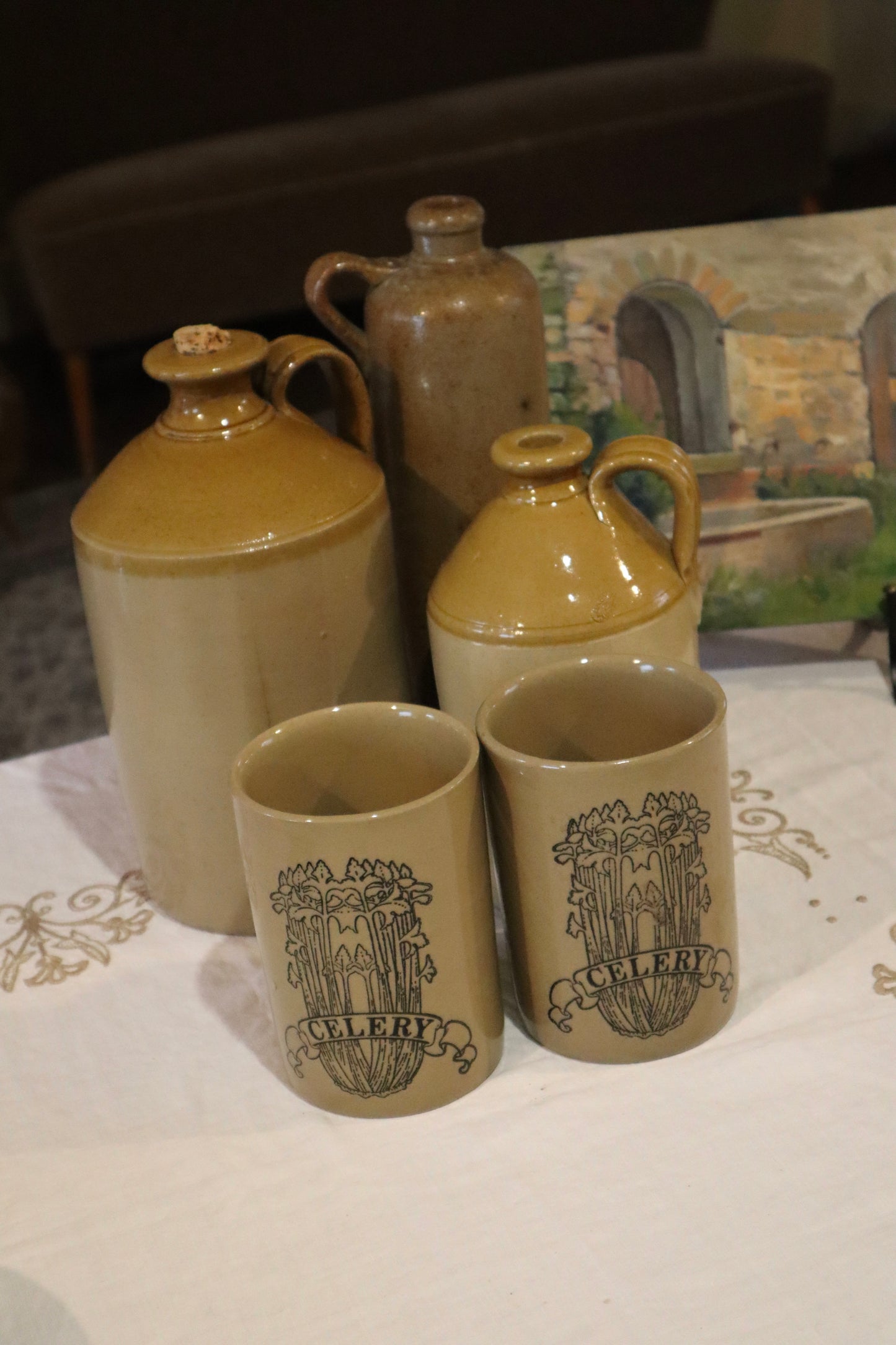 Vas depozitare tacâmuri ceramică englezească