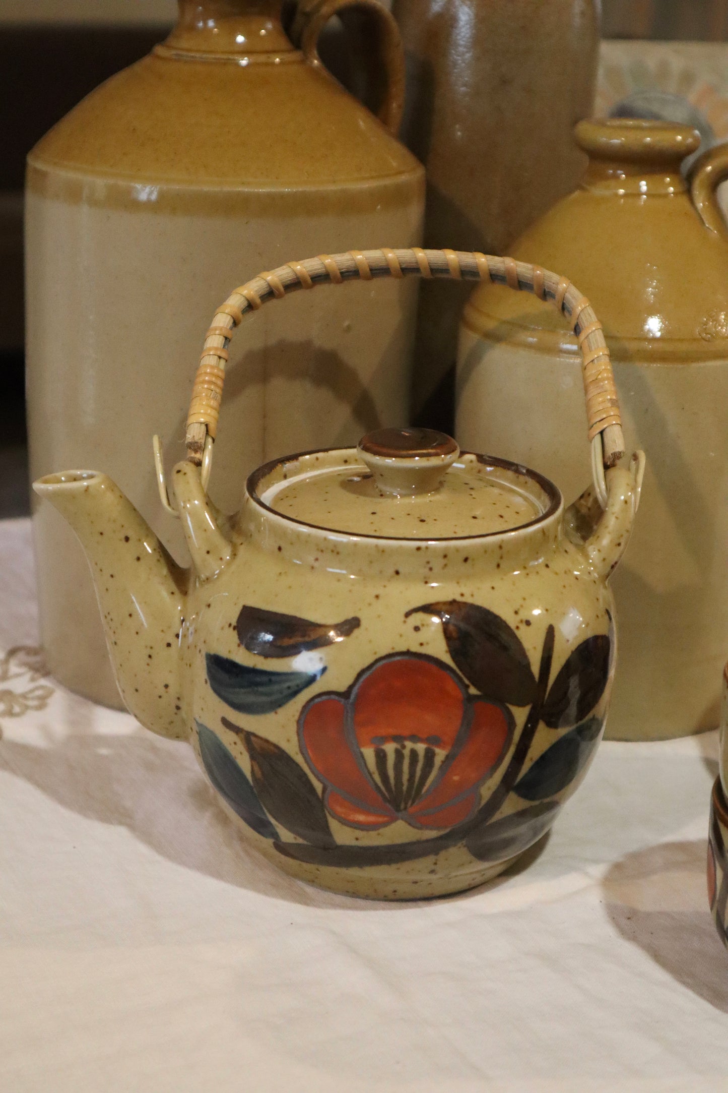 Set de ceai/cafea ceramică pictat manual