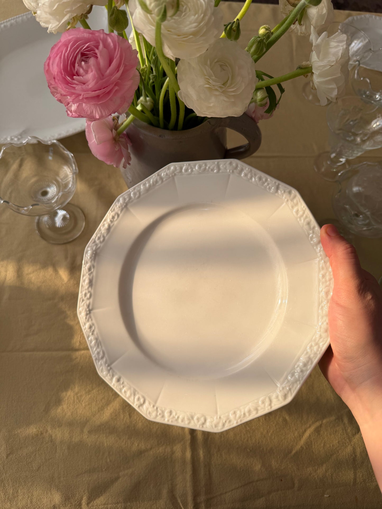 Farfurie medie porțelan Rosenthal Sanssouci Ivory, cca 1960