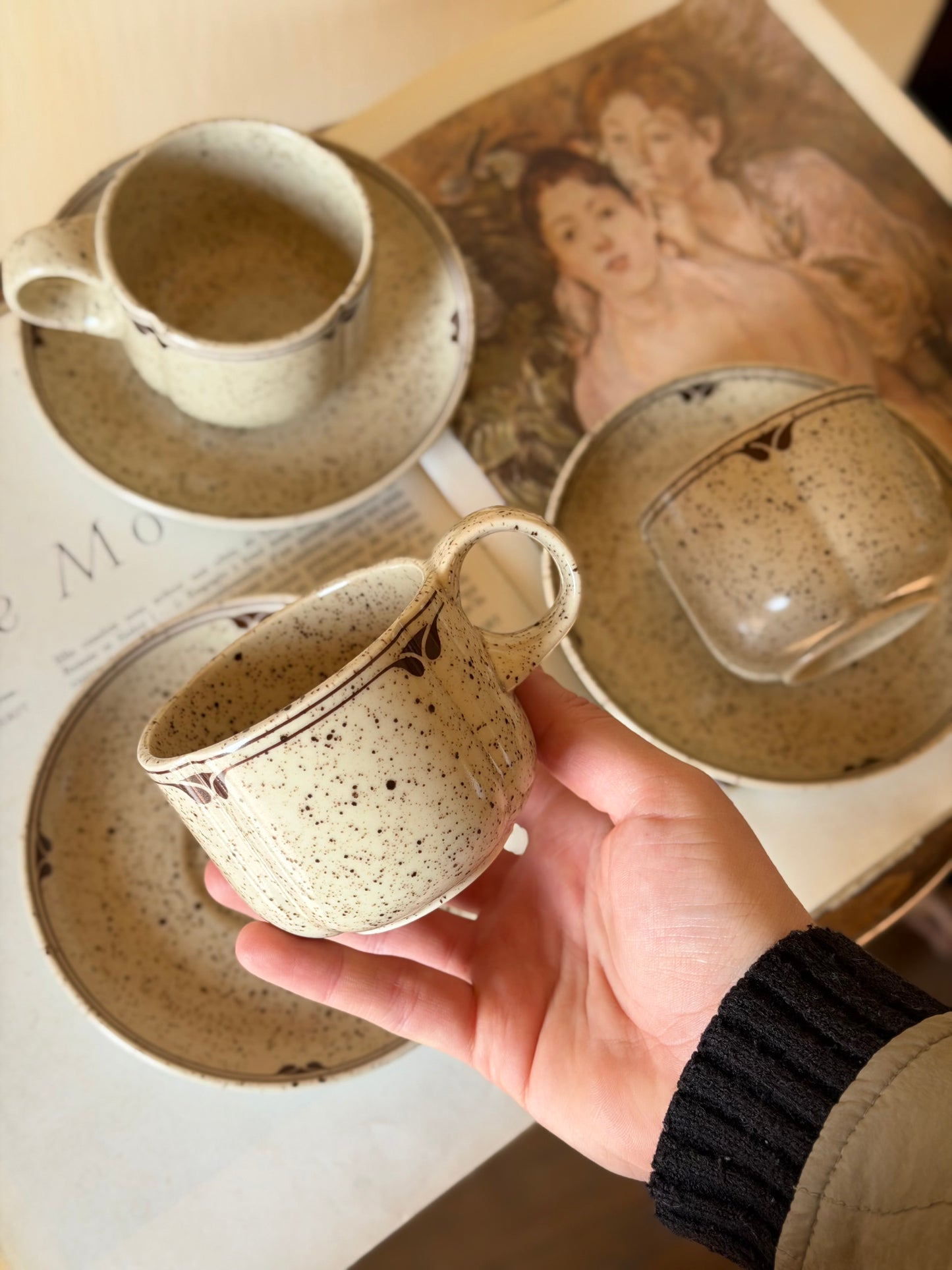 Set de canǎ și farfurie Rosenthal designer Bjørn Wiinblad-1970