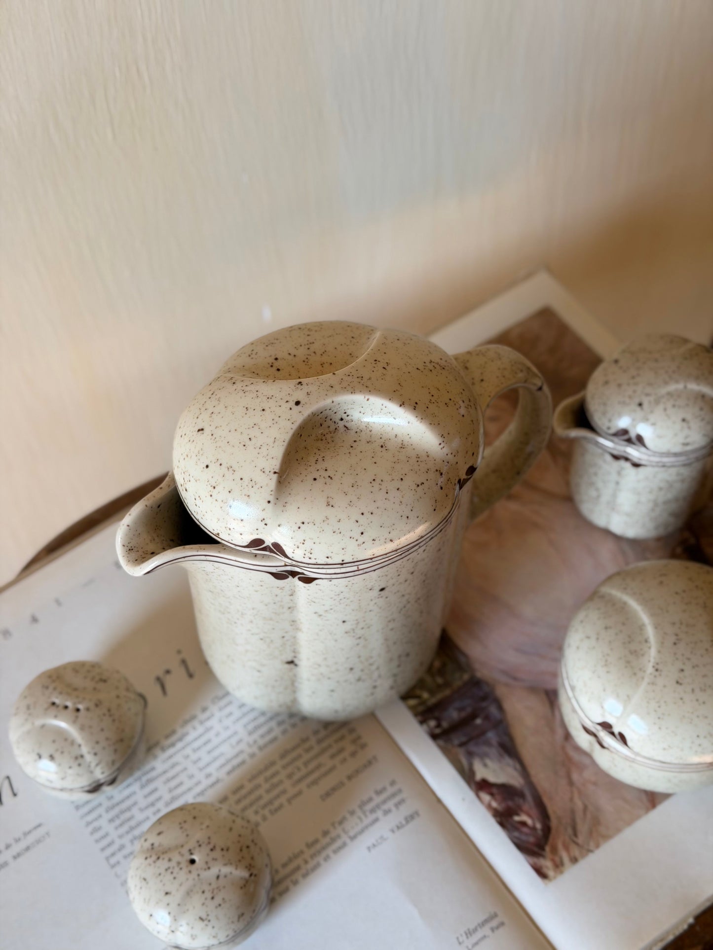 Set de ceai 5 piese din ceramicǎ Rosenthal designer Bjørn Wiinbad-1970