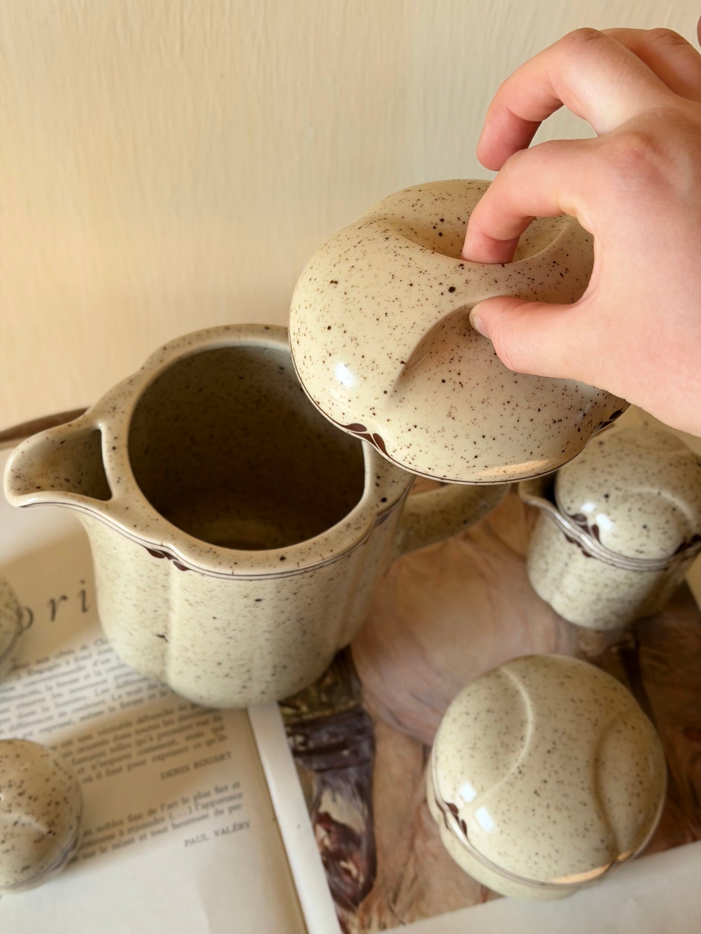 Set de ceai 5 piese din ceramicǎ Rosenthal designer Bjørn Wiinbad-1970