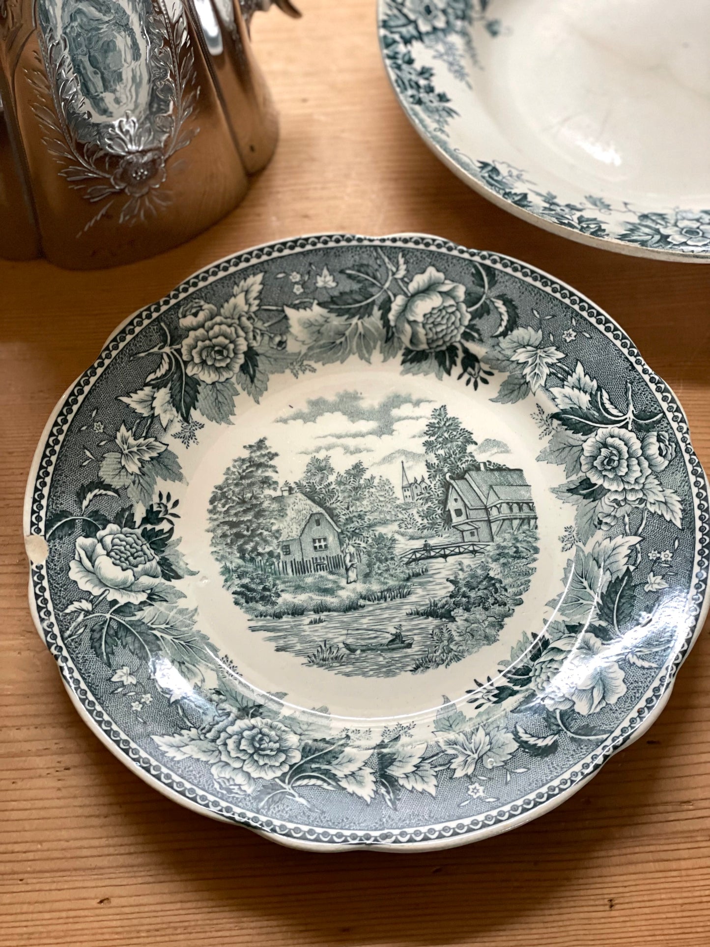 Diverse farfurii ceramică Terre de Fer, Rorstrand Malmo