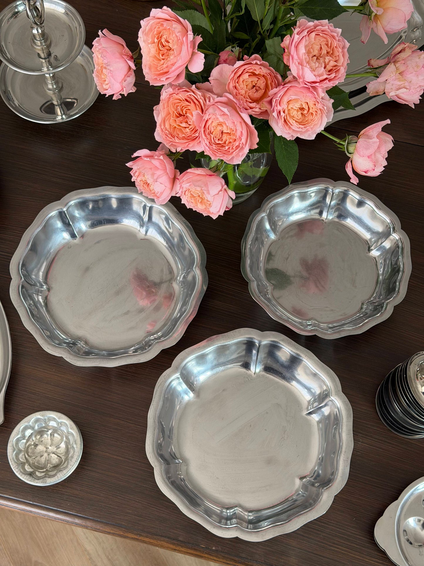 Diverse salatiere/fructiere vintage adânci din inox