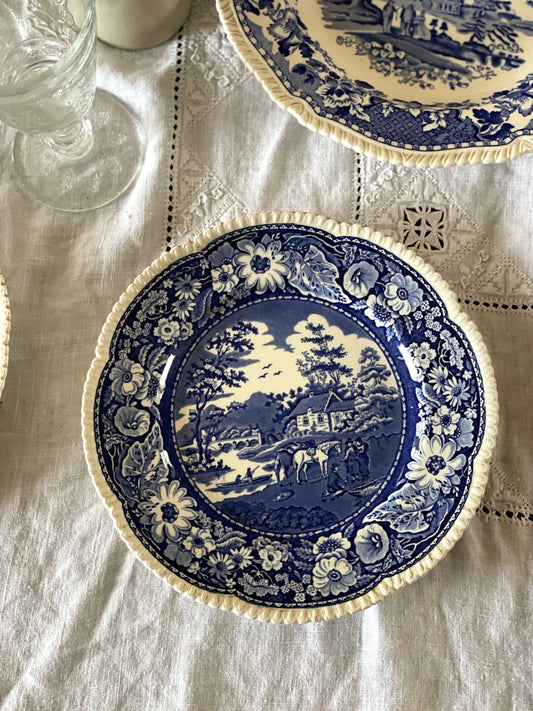 Farfurii medii ceramică Royal Cauldron Blue Native