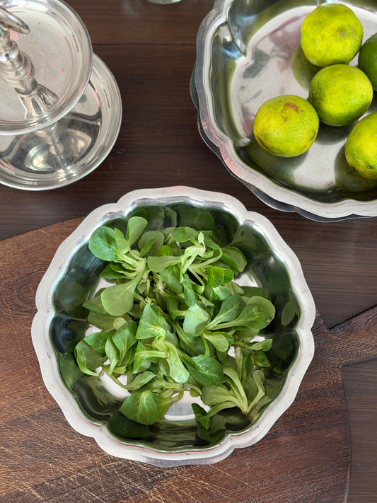 Diverse salatiere/fructiere vintage adânci din inox