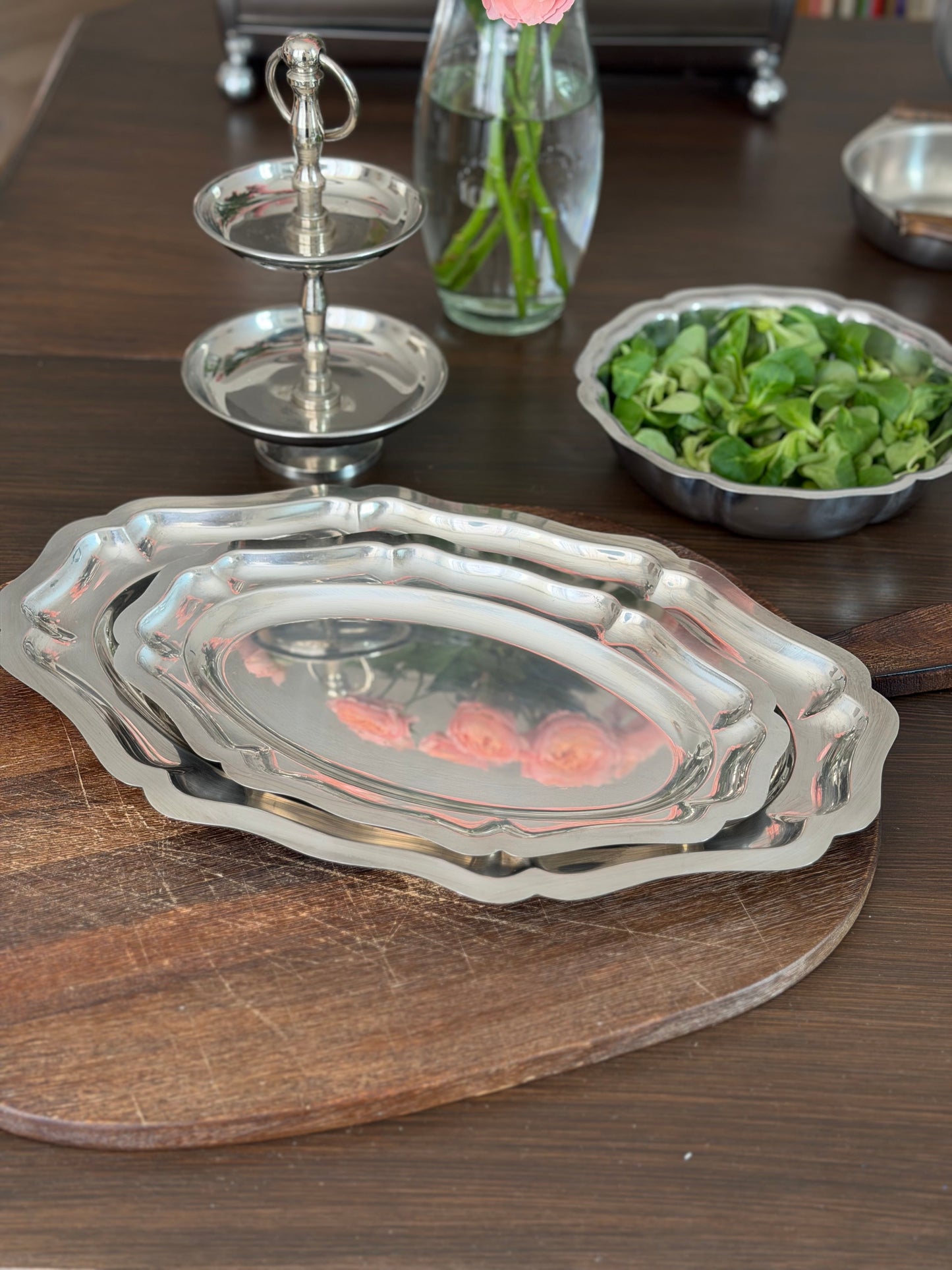 Diverse tǎvi italiene slim pentru servire din inox