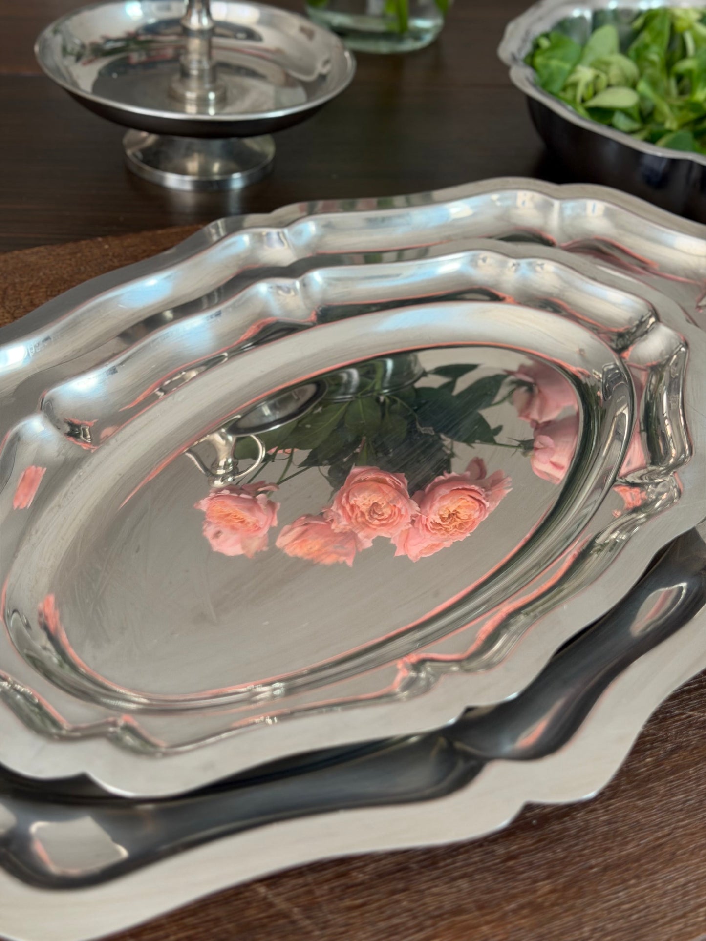 Diverse tǎvi italiene slim pentru servire din inox