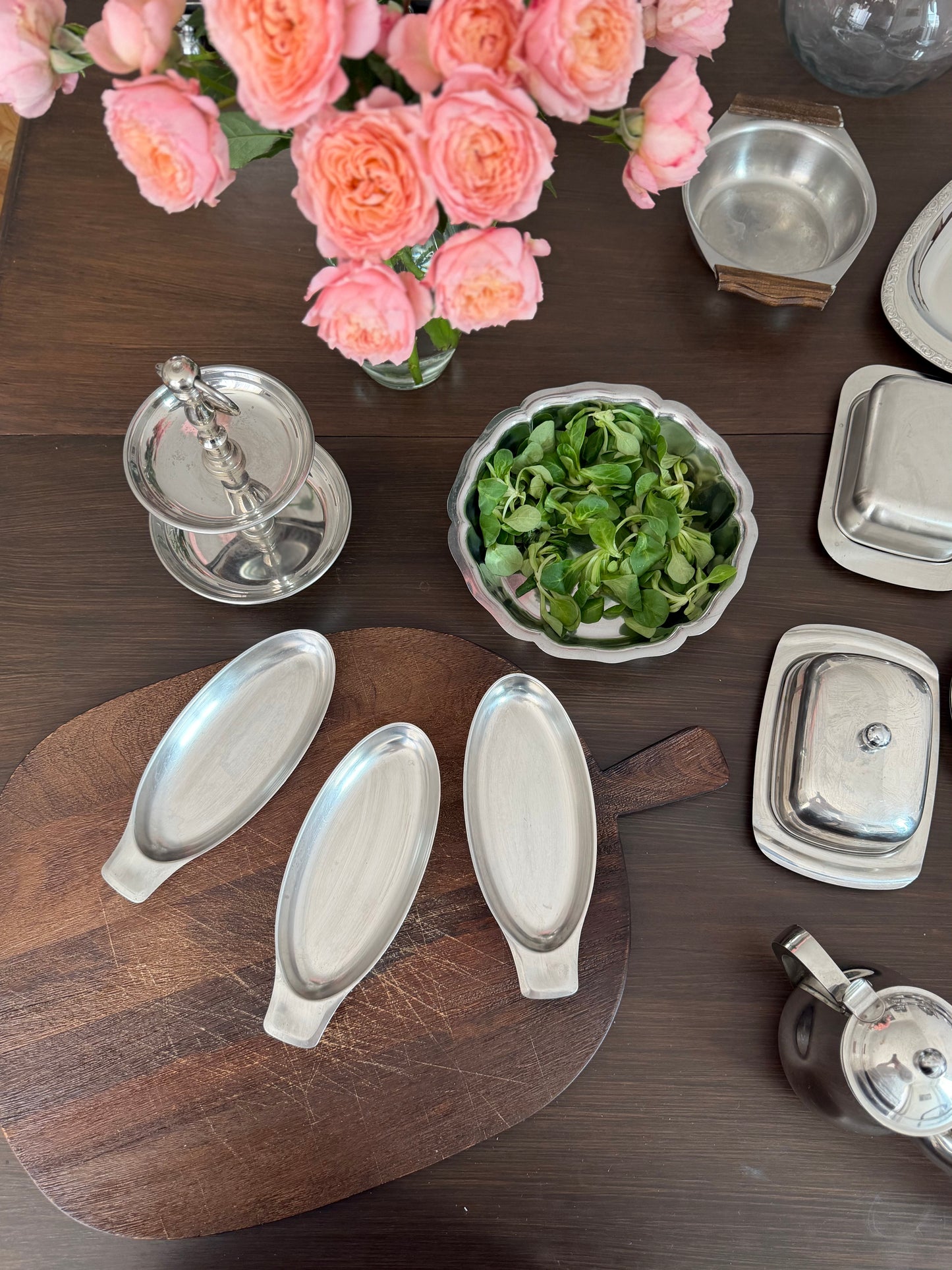 Set 3 recipiente pentru servire din inox 18/10