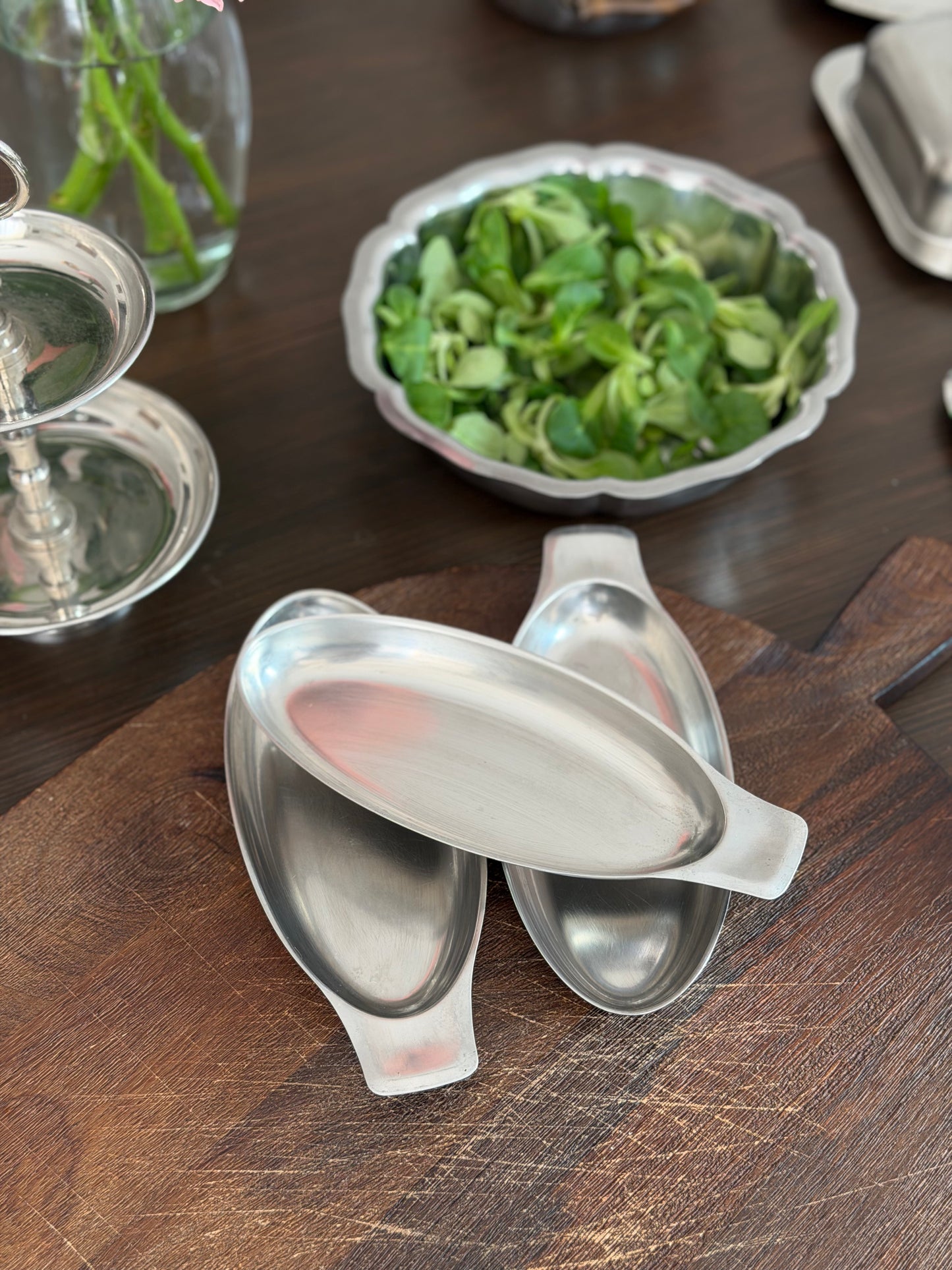 Set 3 recipiente pentru servire din inox 18/10