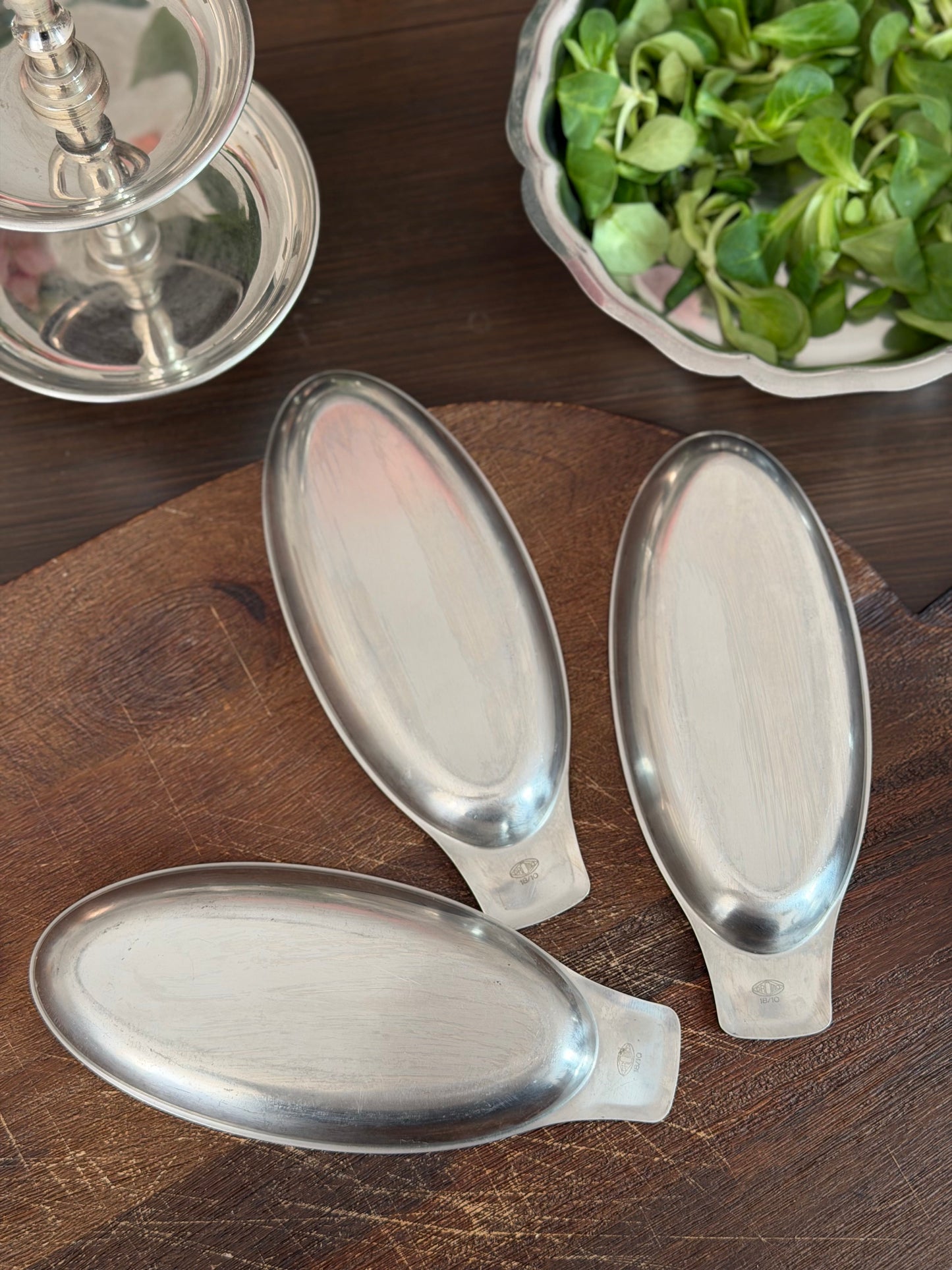 Set 3 recipiente pentru servire din inox 18/10