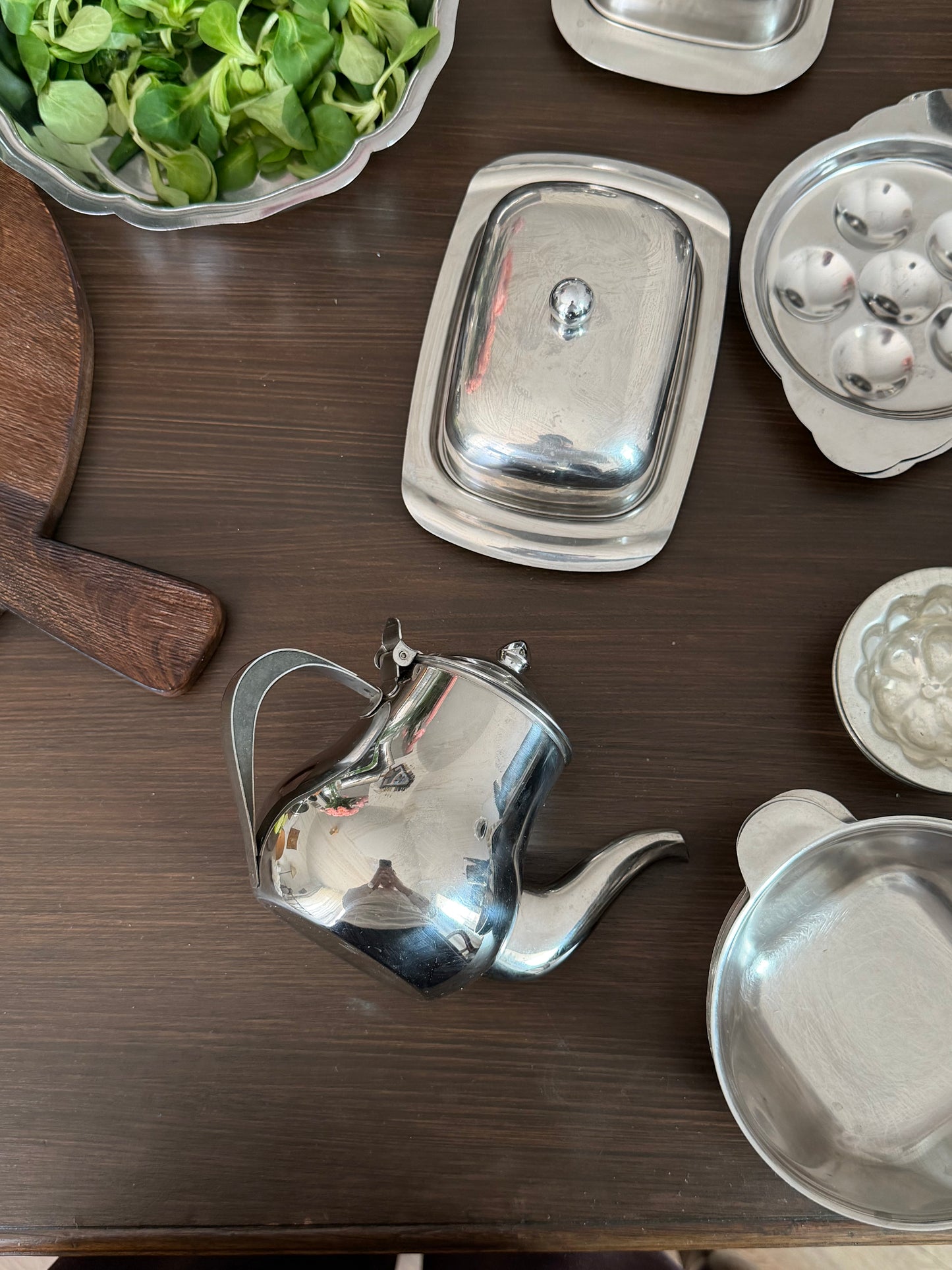 Recipient vintage pentru cafea din oțel inoxidabil 18/10