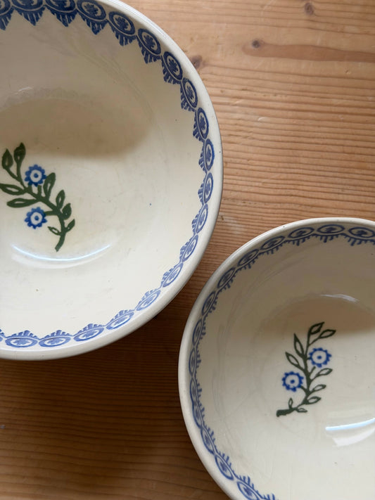 Set de 2 boluri din ceramica Floral Garden-Brixton Pottery