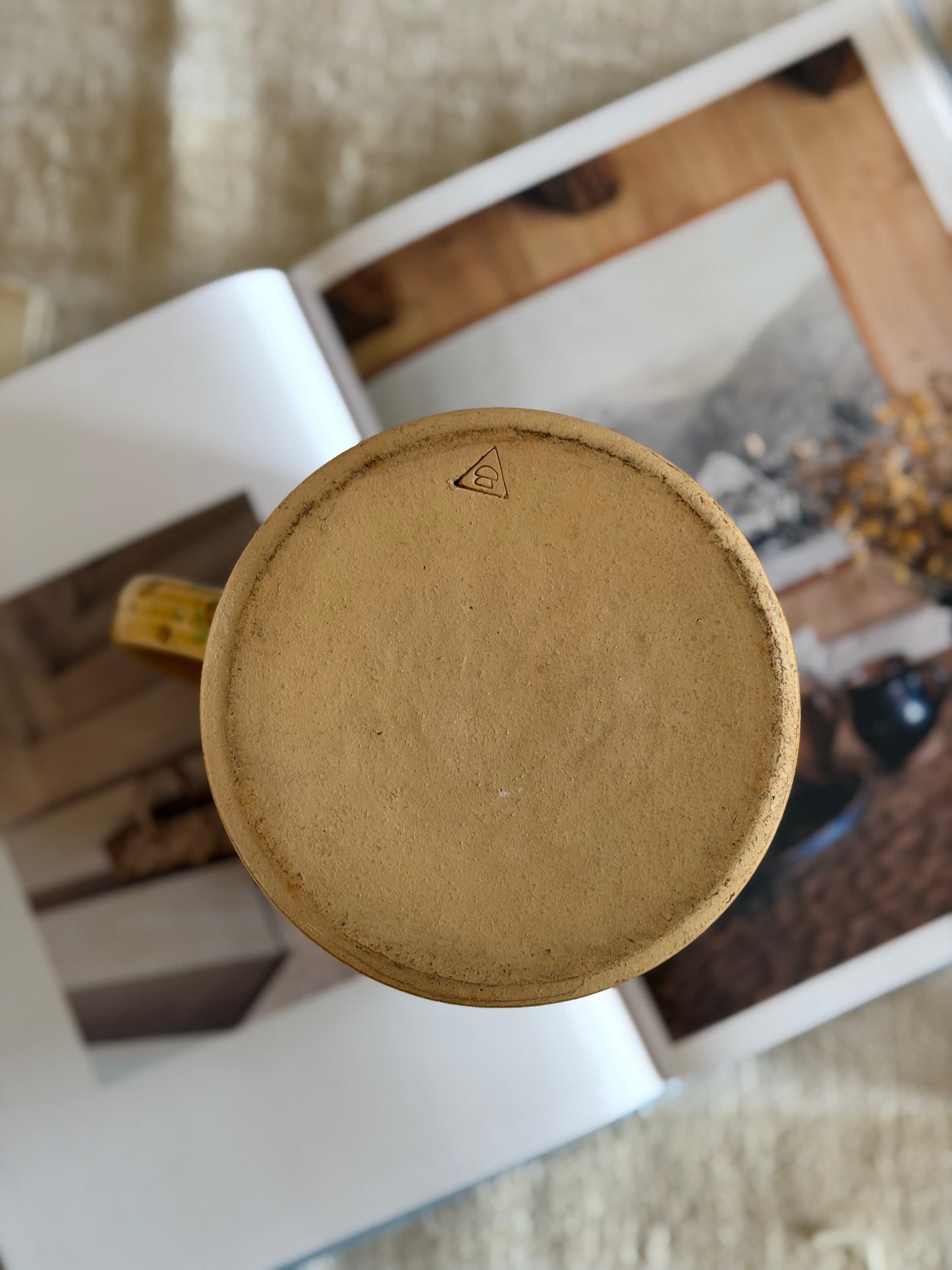 Carafa/vaza din ceramica lucrată manual, Franța
