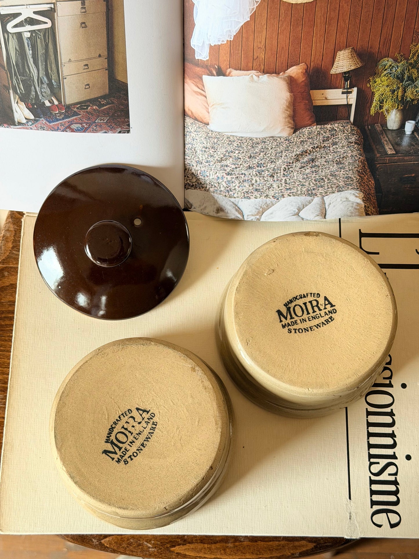 Set de 2 recipiente din ceramica Moira England