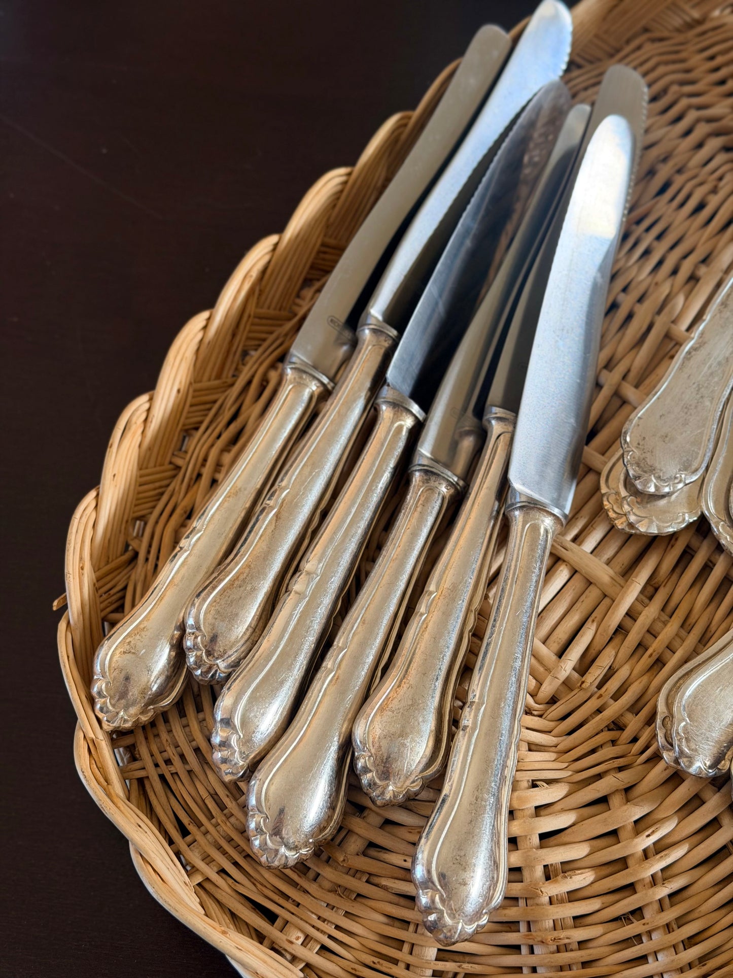 Set de 18 tacâmuri vintage argintate Nagold 90