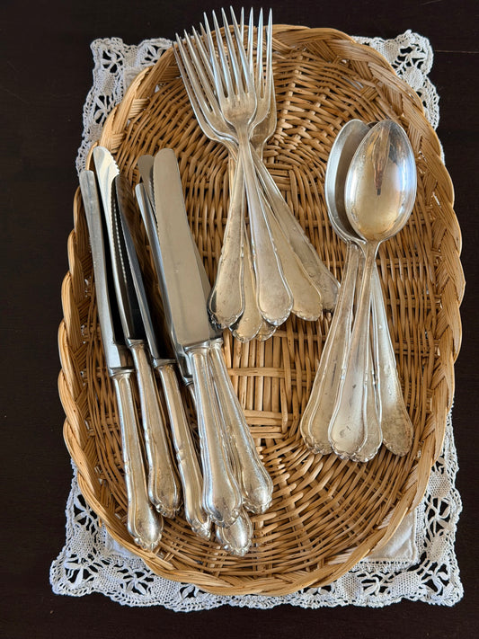 Set de 18 tacâmuri vintage argintate Nagold 90