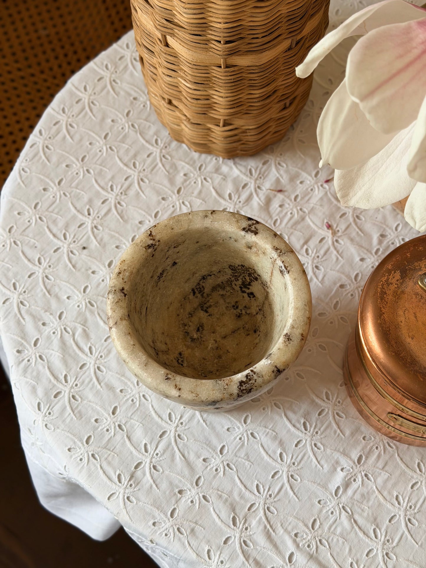 Mojar vintage din marmură naturală