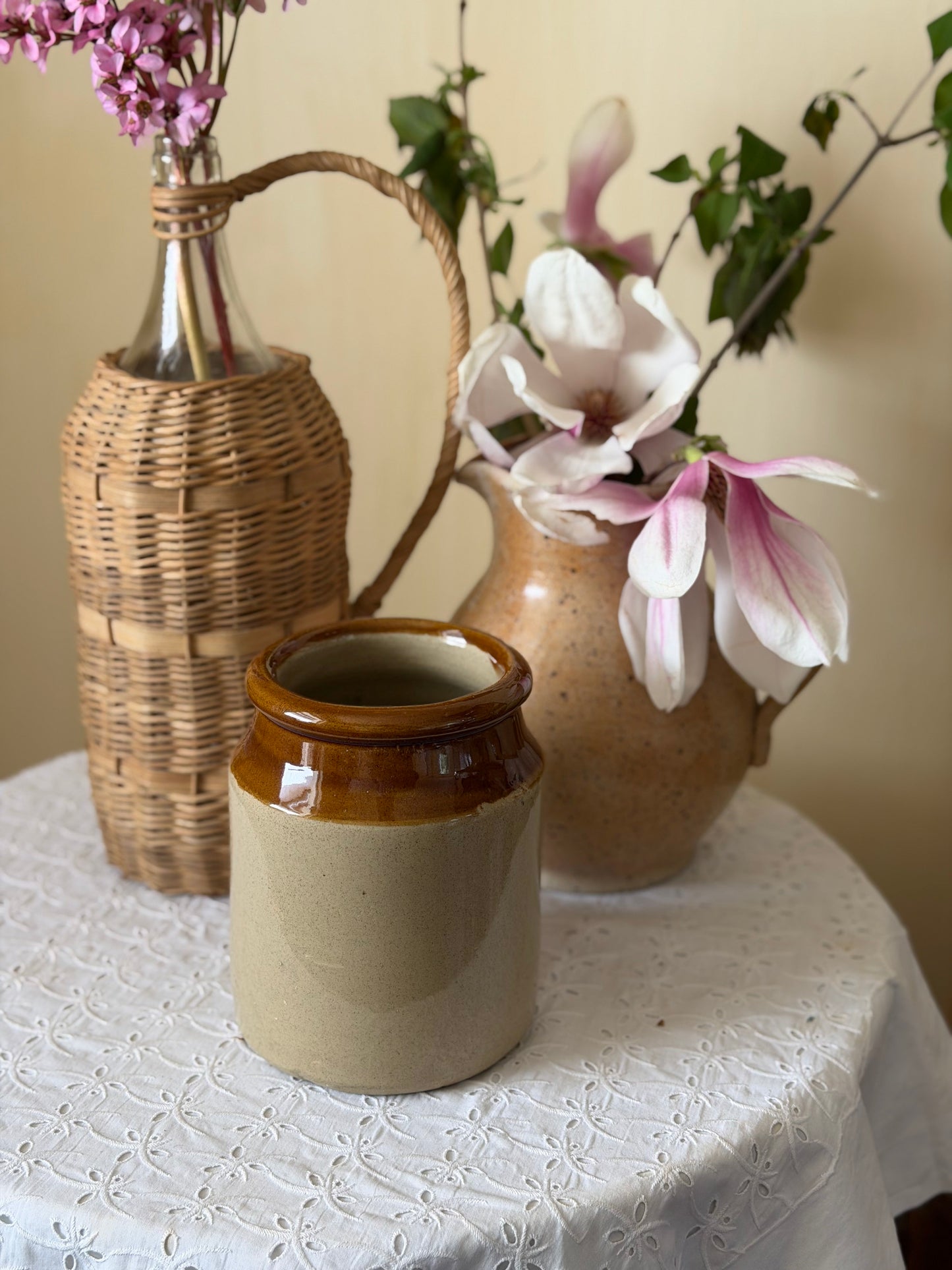 Borcan din ceramică glazurată Moira Pottery, England