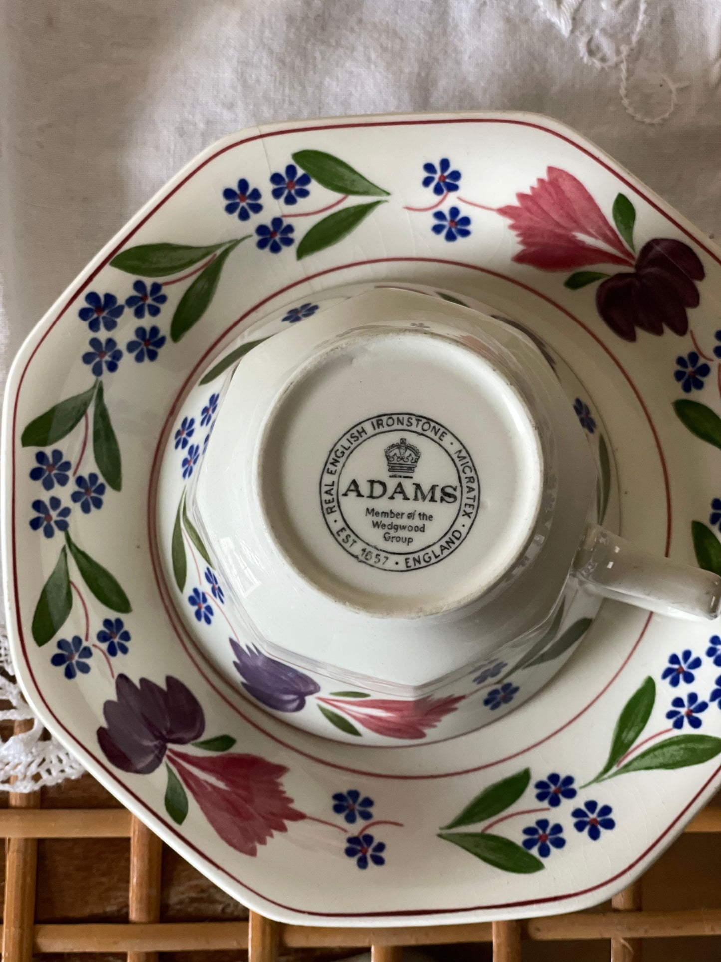 Set cană și farfurie Adams Old Colonial, England