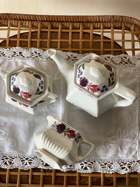 Set de ceainic, zaharniță și latieră Adams Old Colonial, England